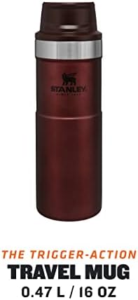 STANLEY CLASSIC TRIGGER ACTION ספל נסיעות 0.47L / 16OZ כוס אטום דליפה יין | בקבוק תרמוס חם וקור